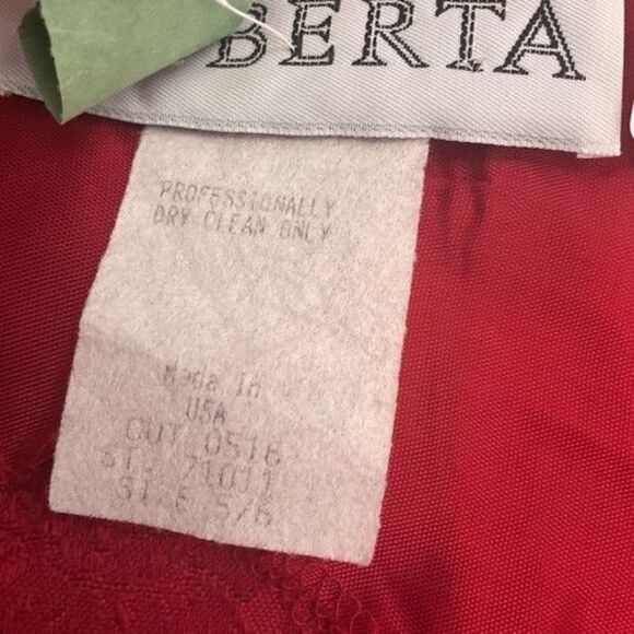 Vintage Roberta Red Floral Holiday Cocktail Party Mini Dress Women Size 5/6 - Picture 3 of 11